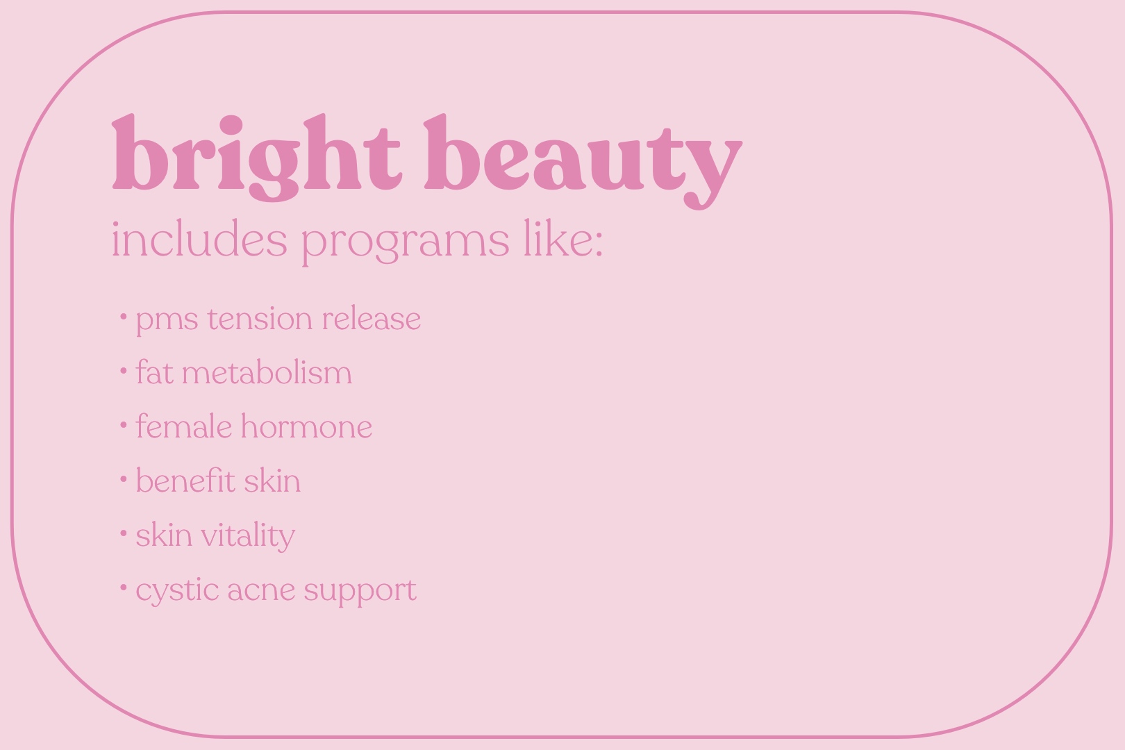 bright beauty program playlist sample
